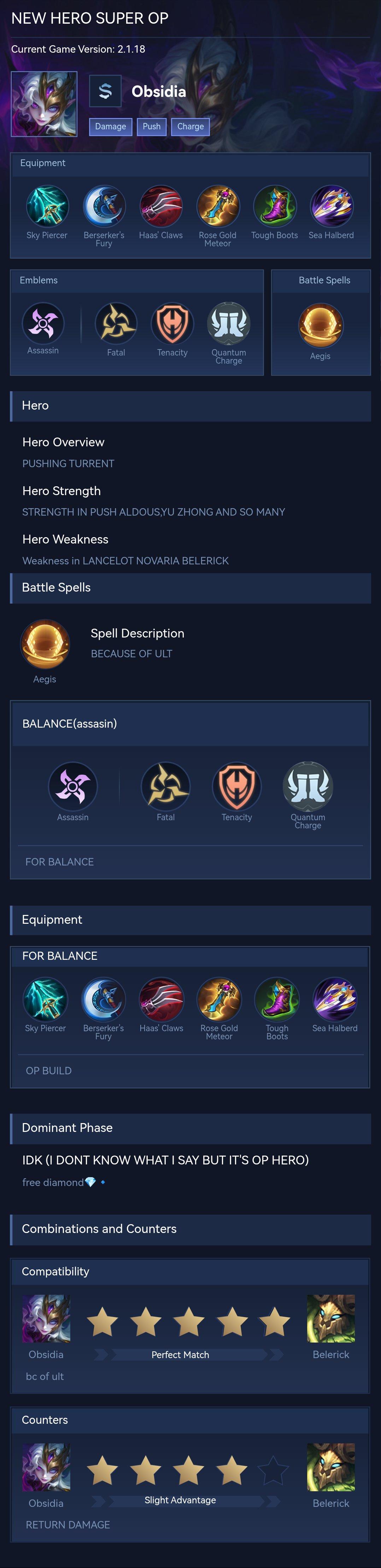 NEW HERO SUPER OP