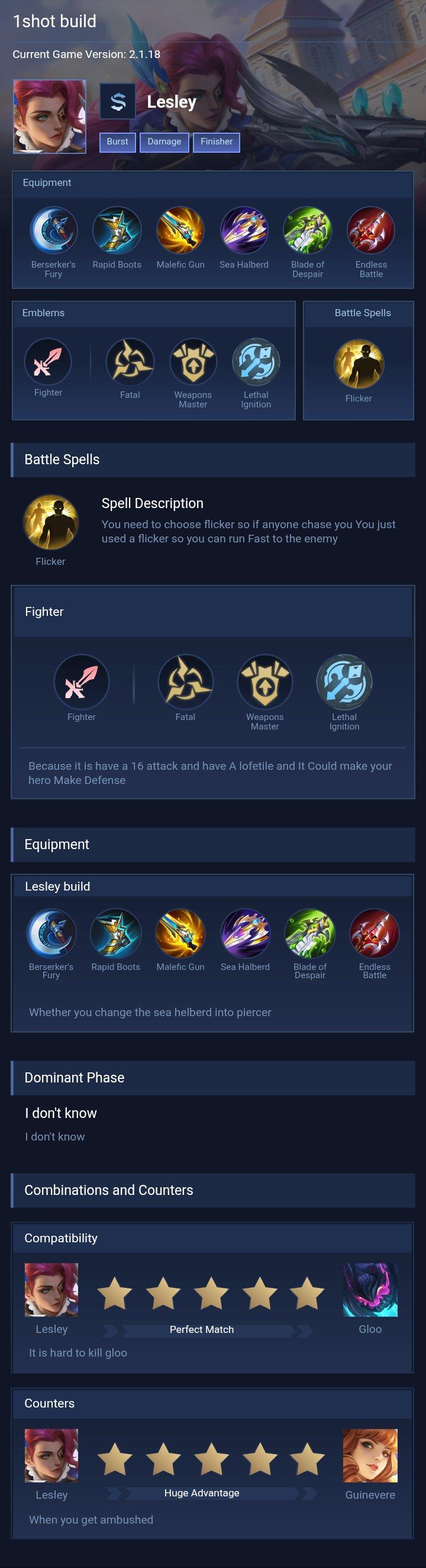 1shot build