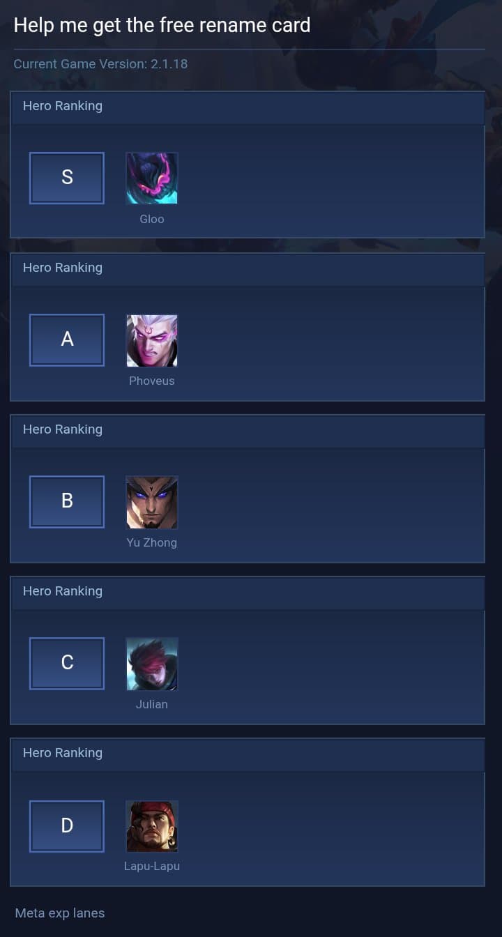 Help me get the free rename card