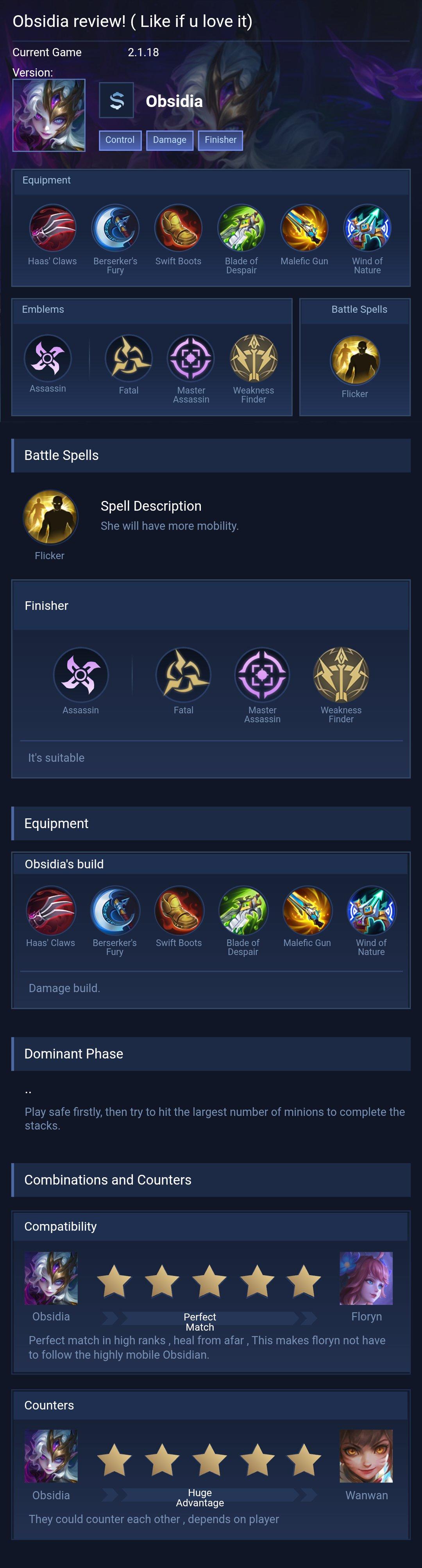 Obsidia review! ( Like if u love it)