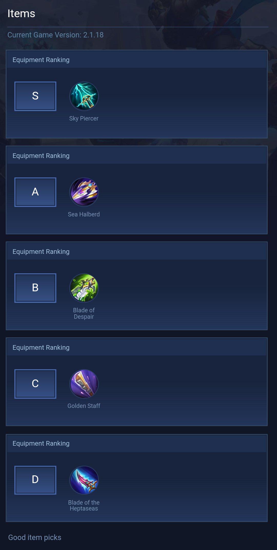 Items