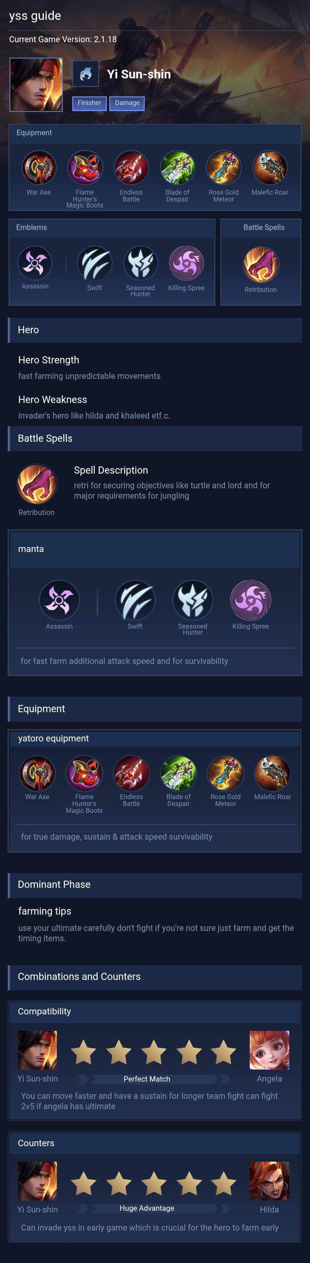 yss guide