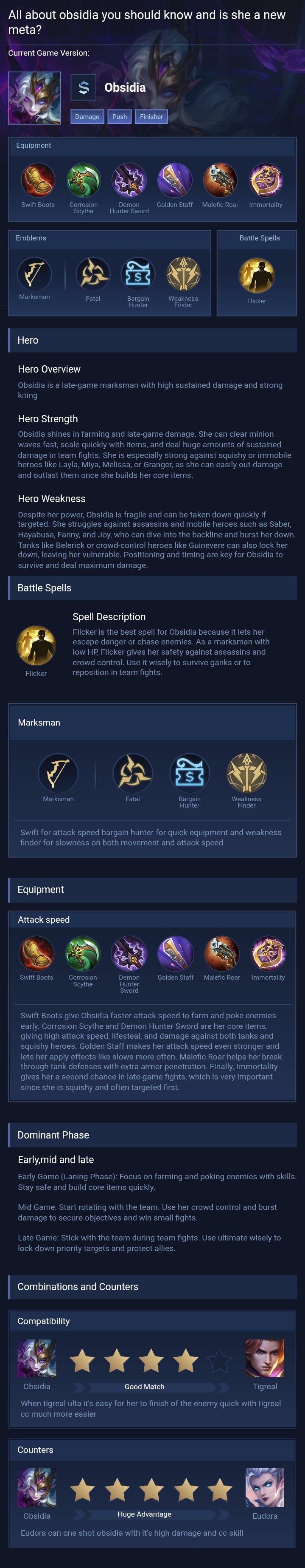 All about obsidia you should know and is she a new meta?