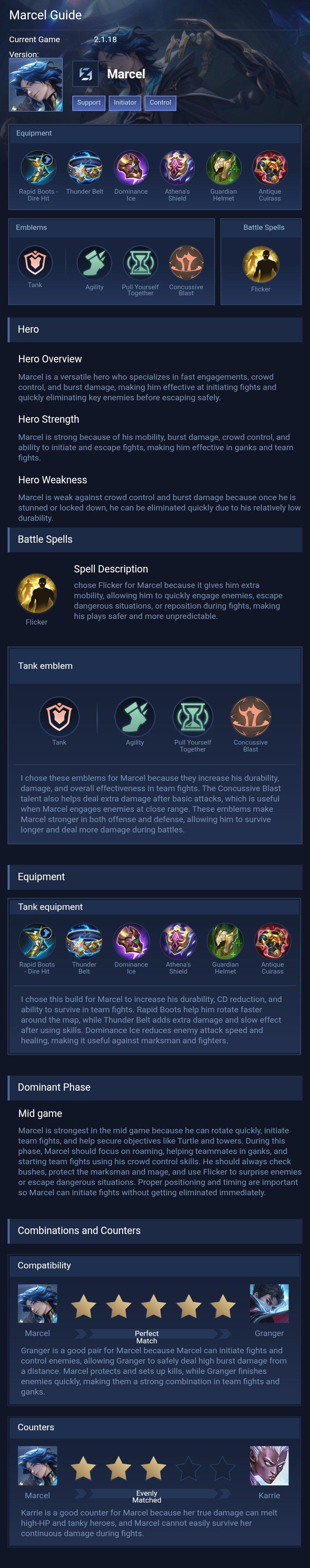 Marcel Guide