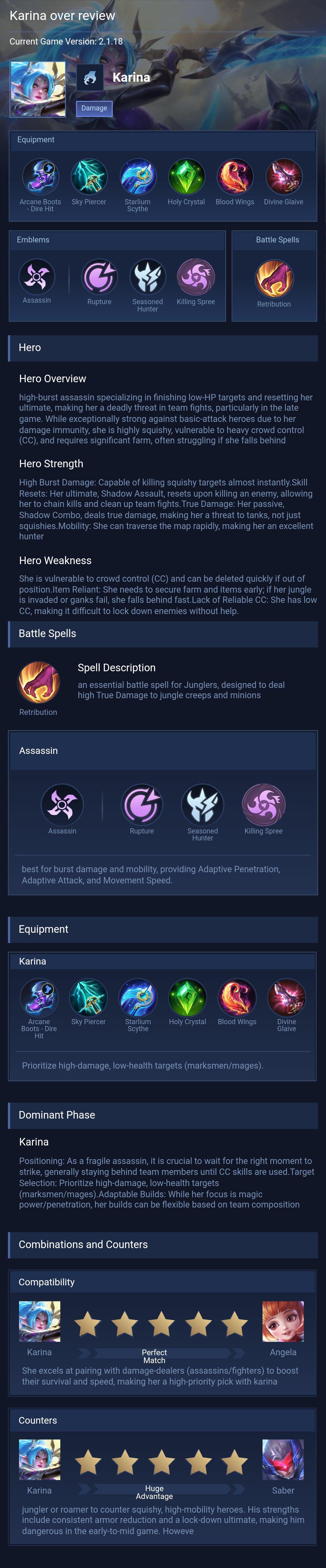 Karina over review