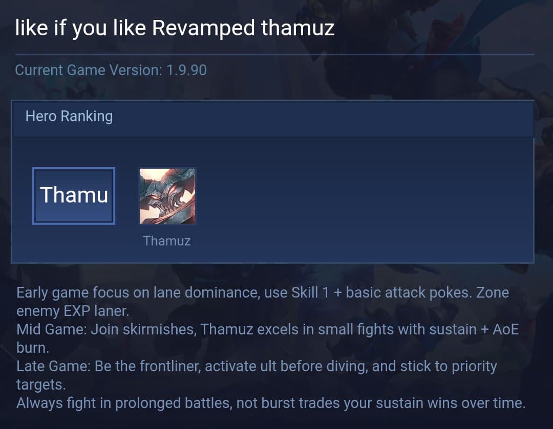 like if you like Revamped thamuz