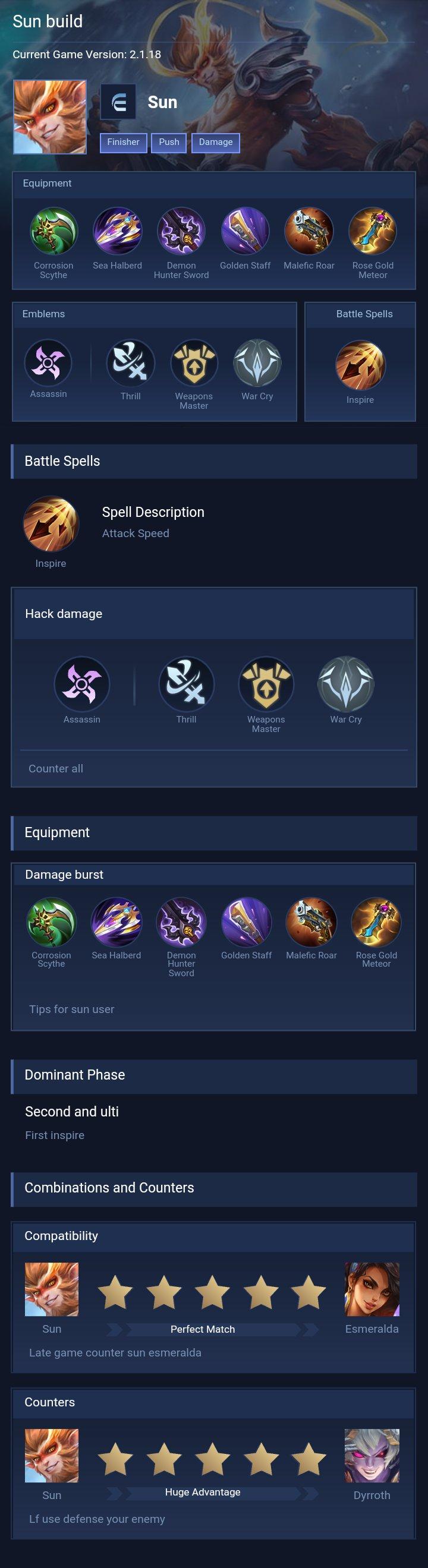 Sun build