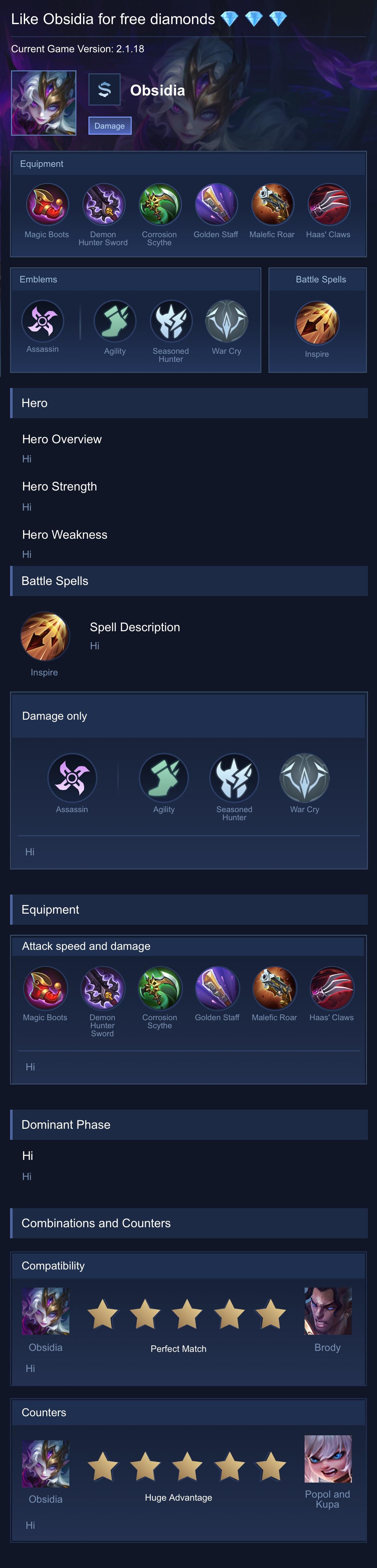 Like Obsidia for free diamonds 💎 💎 💎
