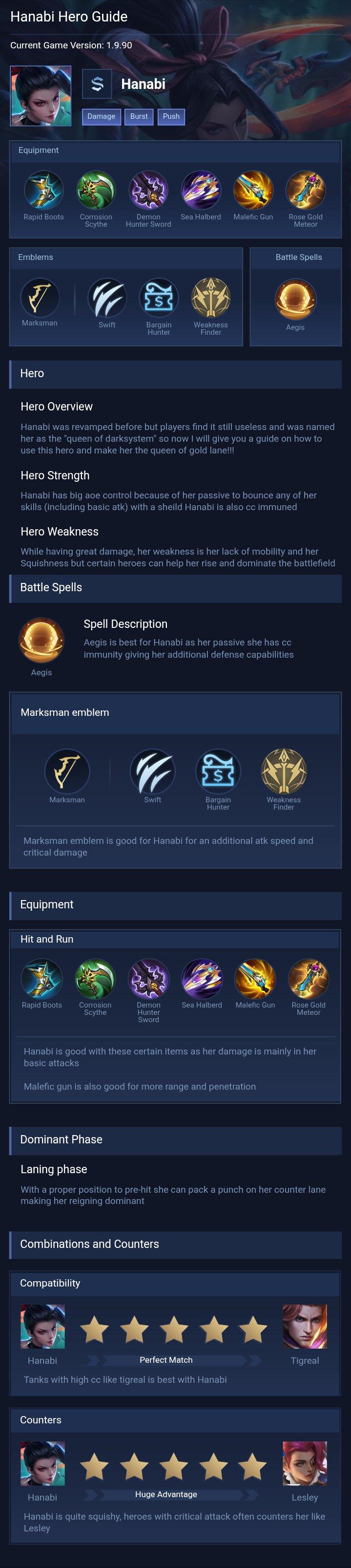 Hanabi Hero Guide
