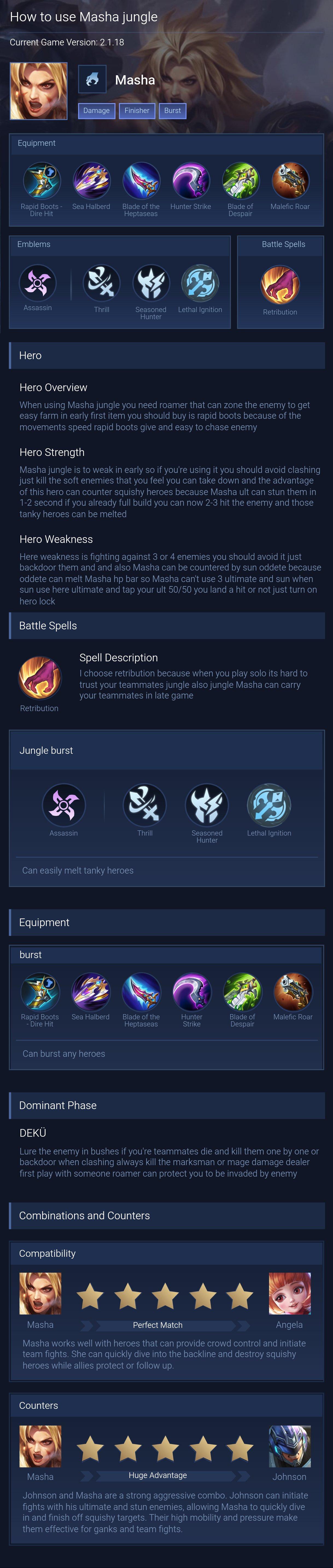 How to use Masha jungle