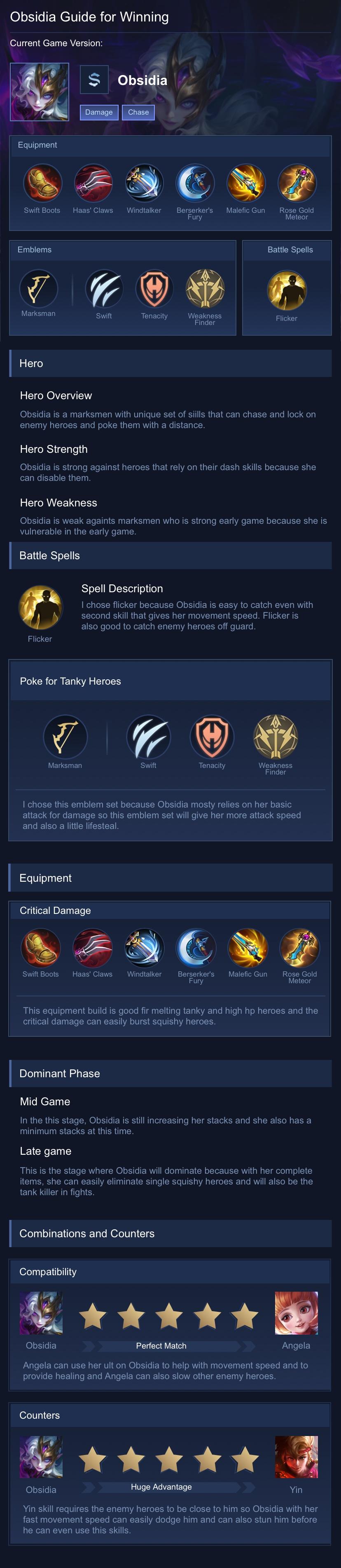 Obsidia Guide for Winning