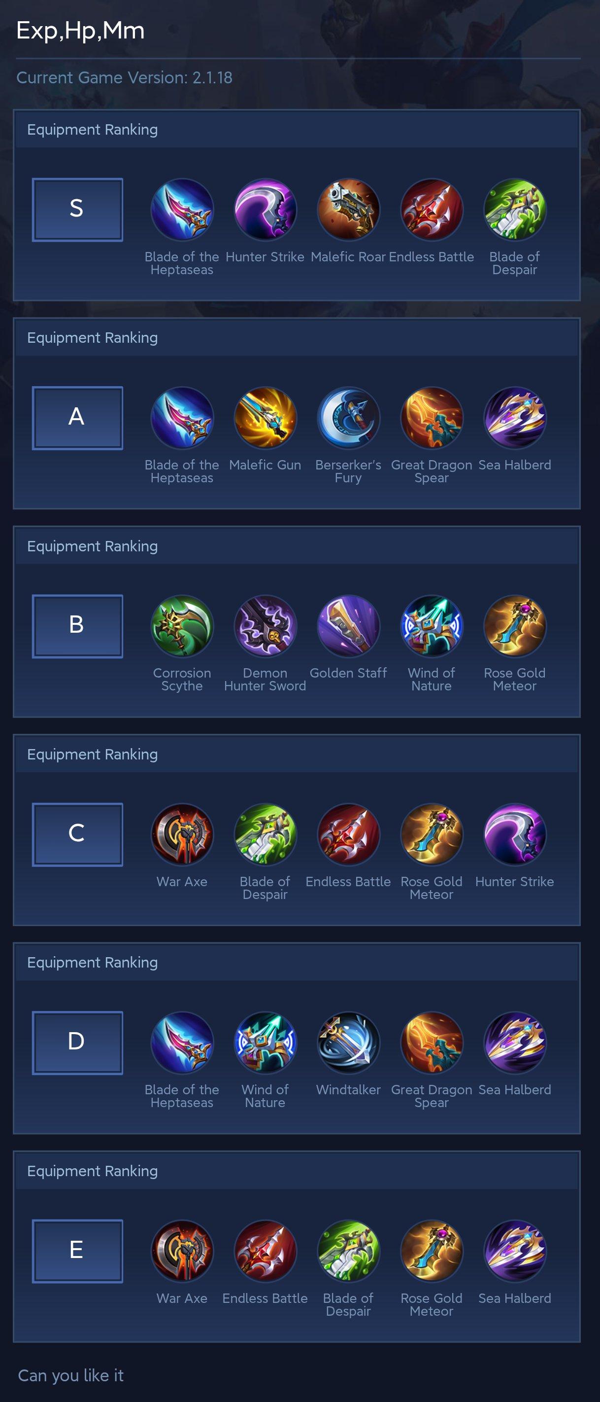 Exp,Hp,Mm
