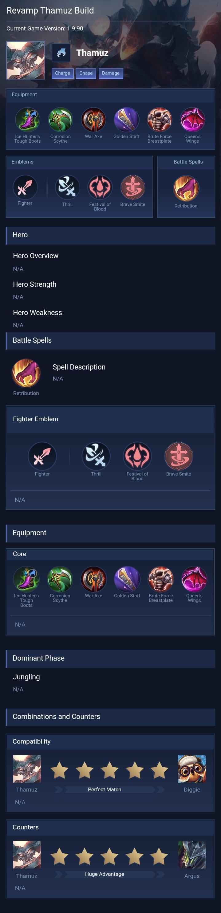 Revamp Thamuz Build