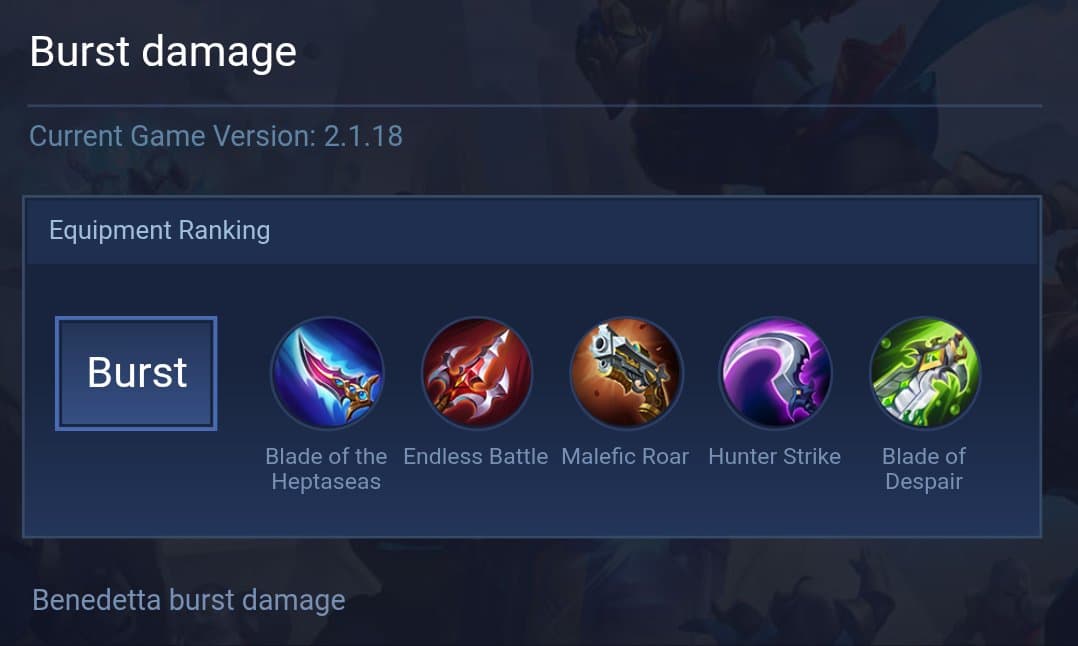 Burst damage