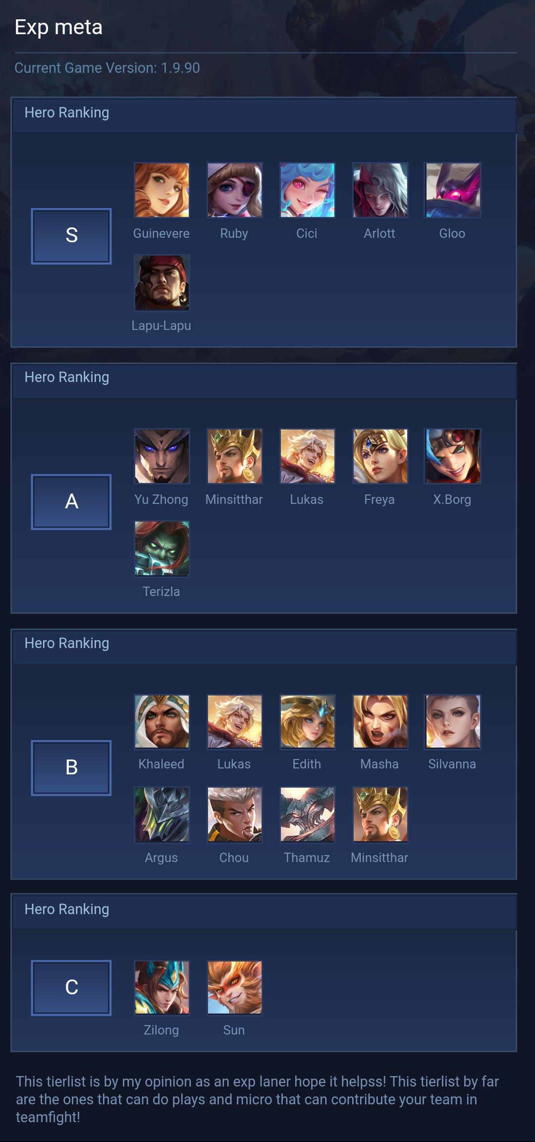 Exp meta