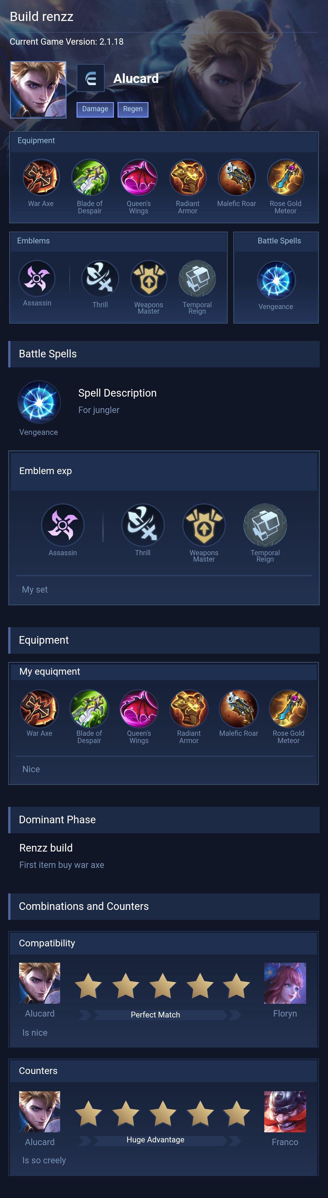 Build renzz