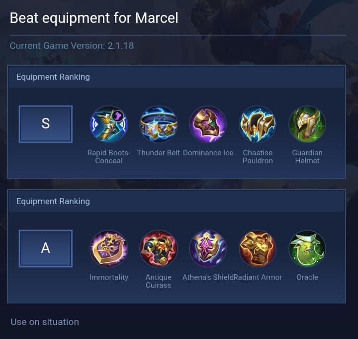 Beat equipment for Marcel