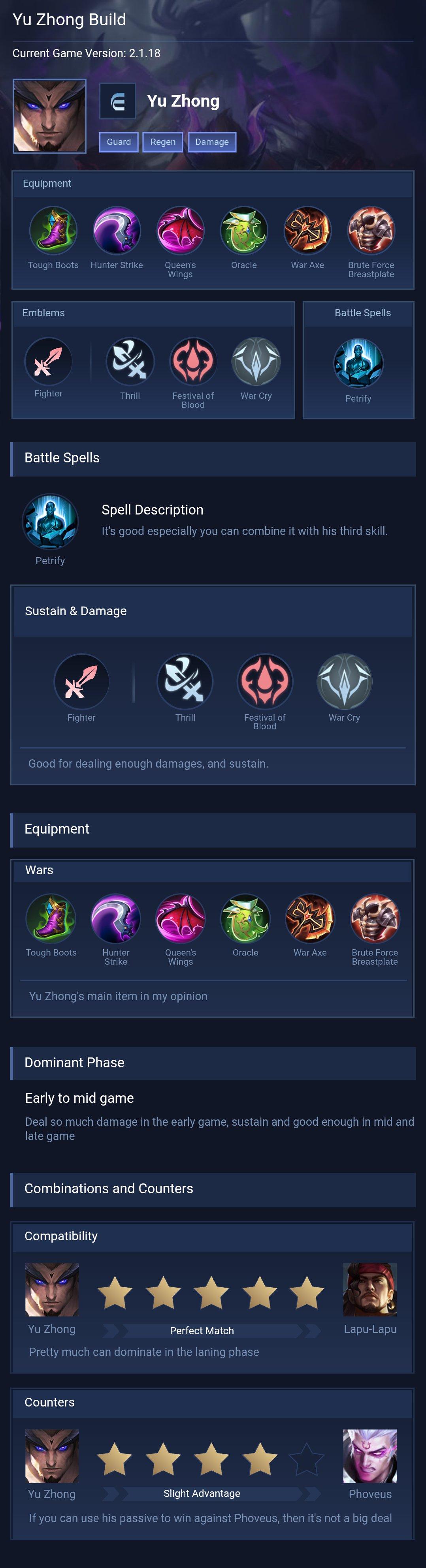 Yu Zhong Build