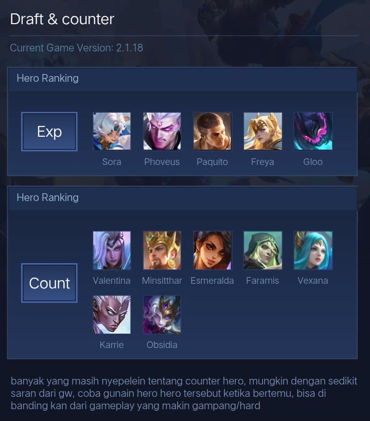 Draft & counter