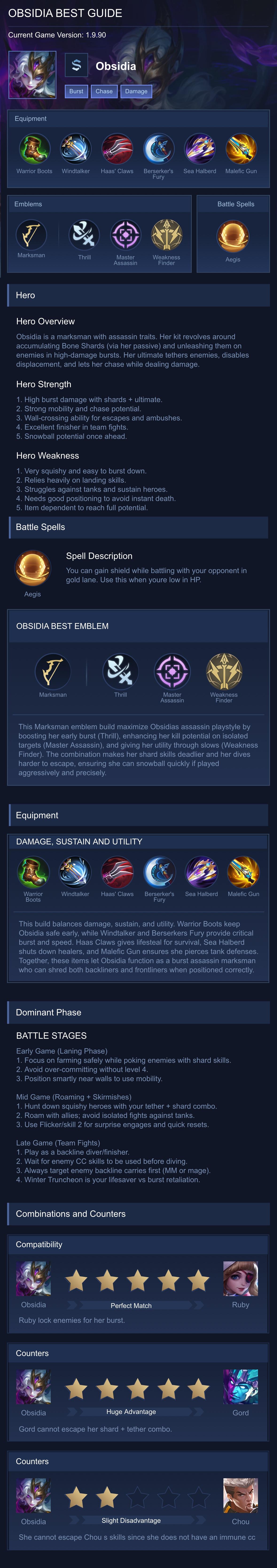 OBSIDIA BEST GUIDE