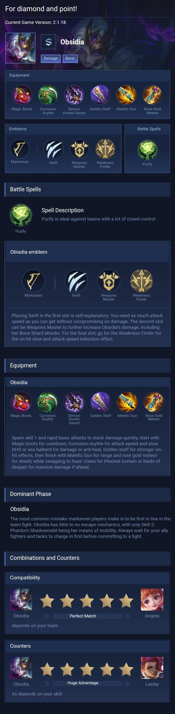 For diamond and point!