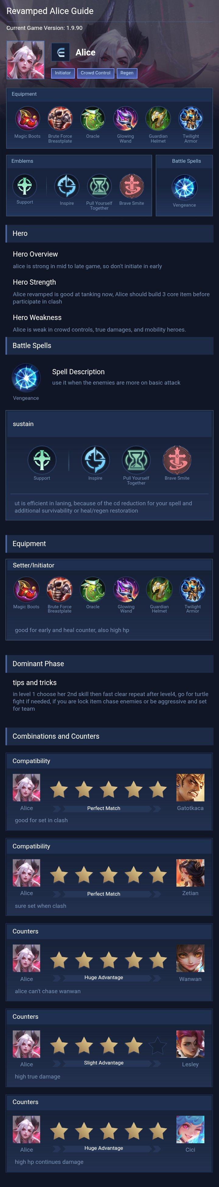 Revamped Alice Guide