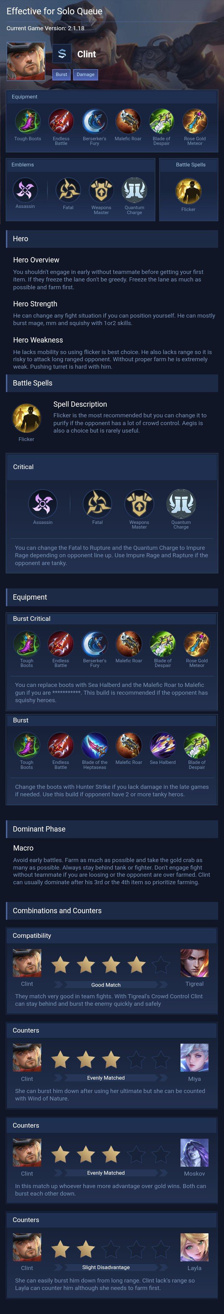 Effective for Solo Queue