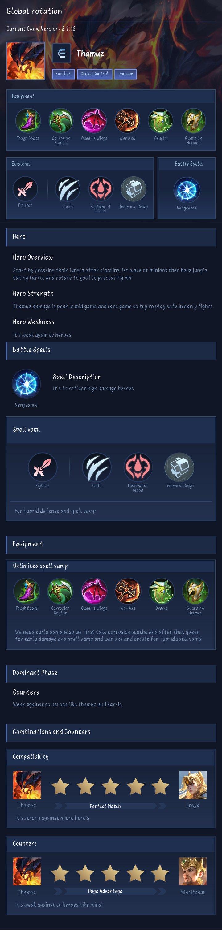 Global rotation