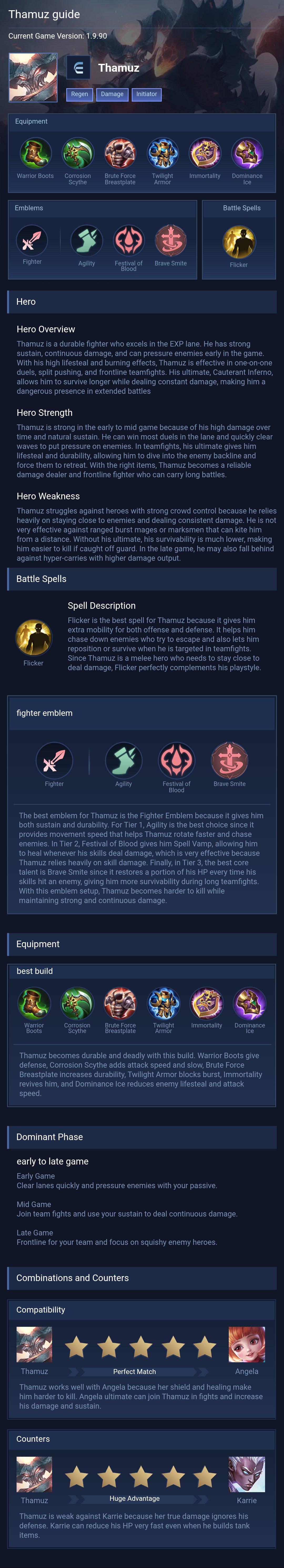 Thamuz guide