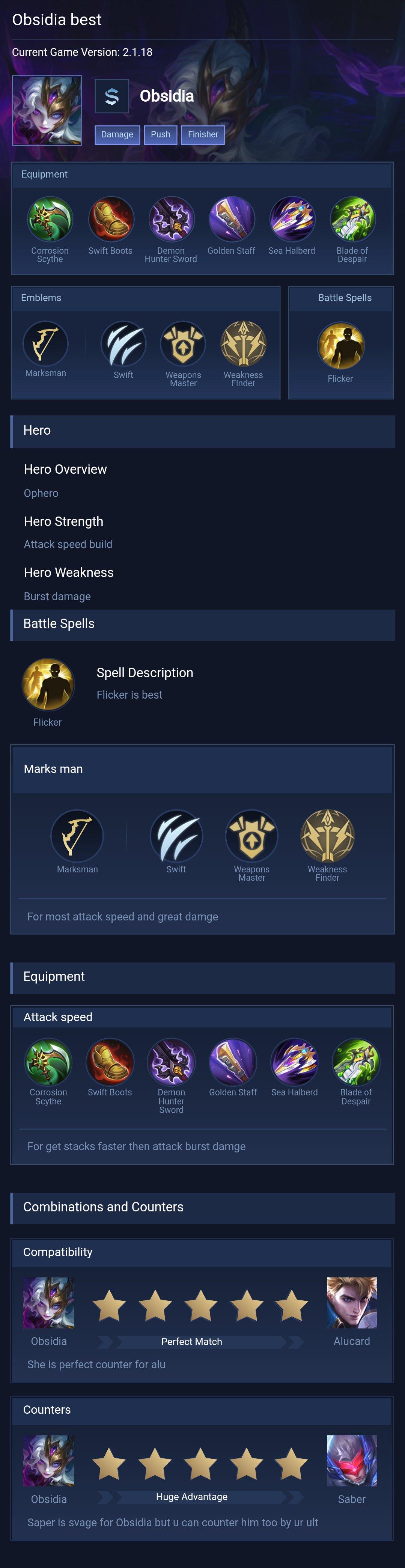 Obsidia best