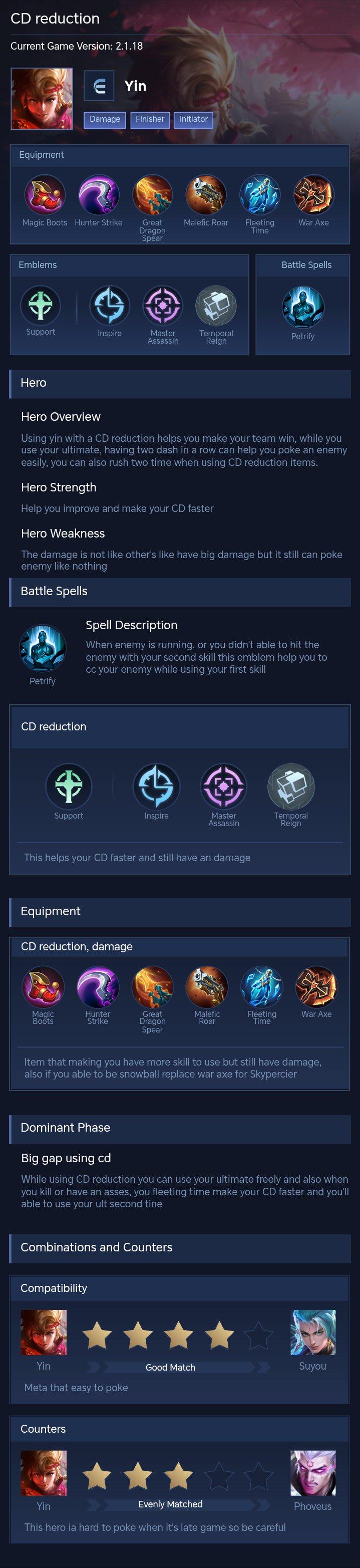 CD reduction