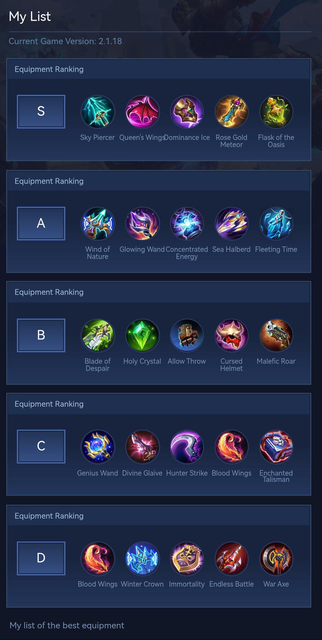 My List