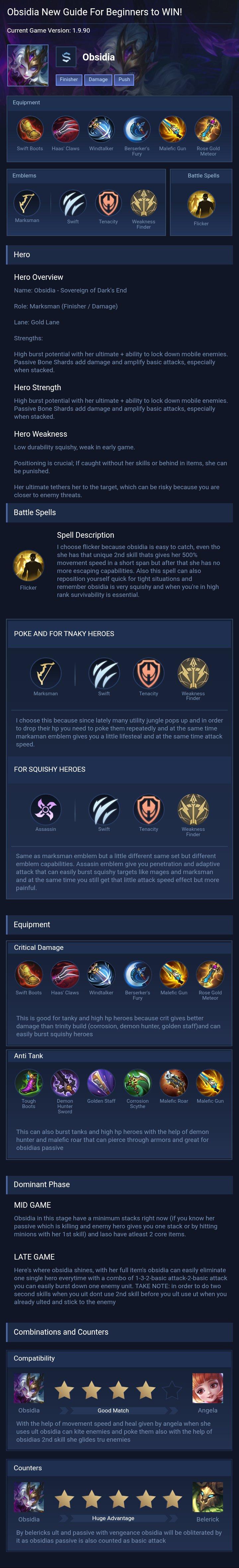 Obsidia New Guide For Beginners  to WIN!