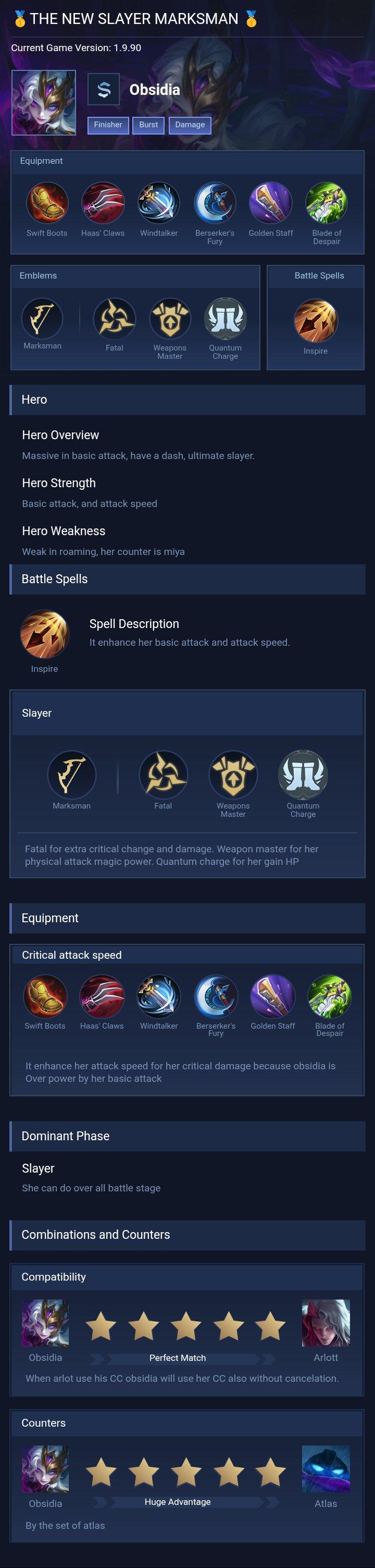 🥇THE NEW SLAYER MARKSMAN 🥇