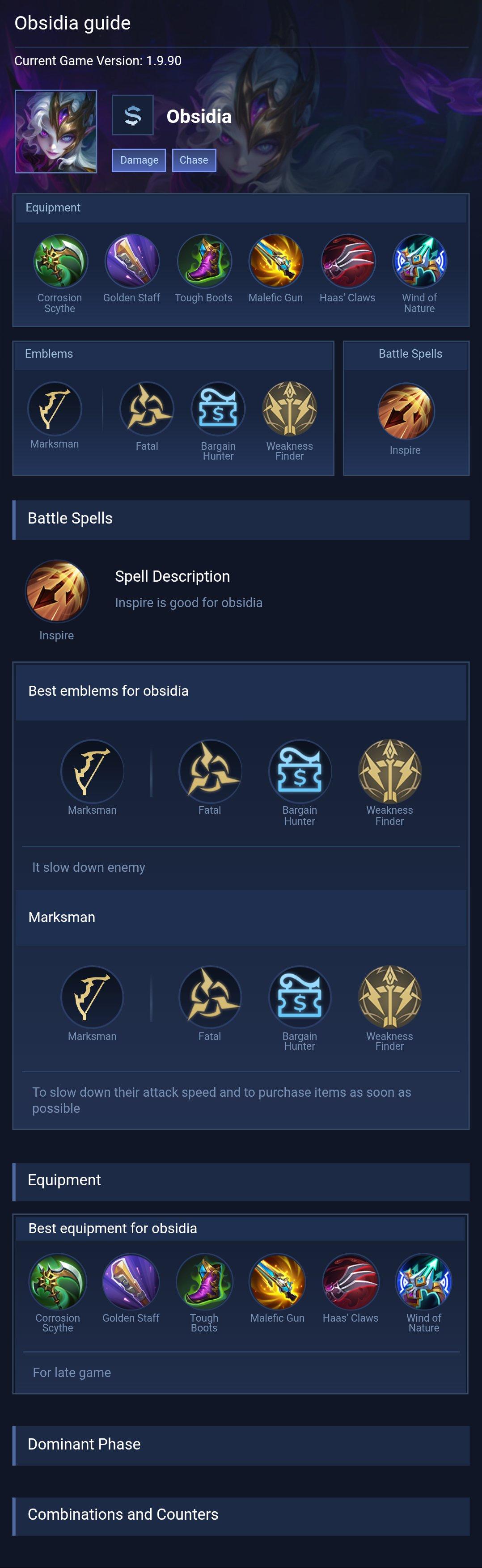 Obsidia guide