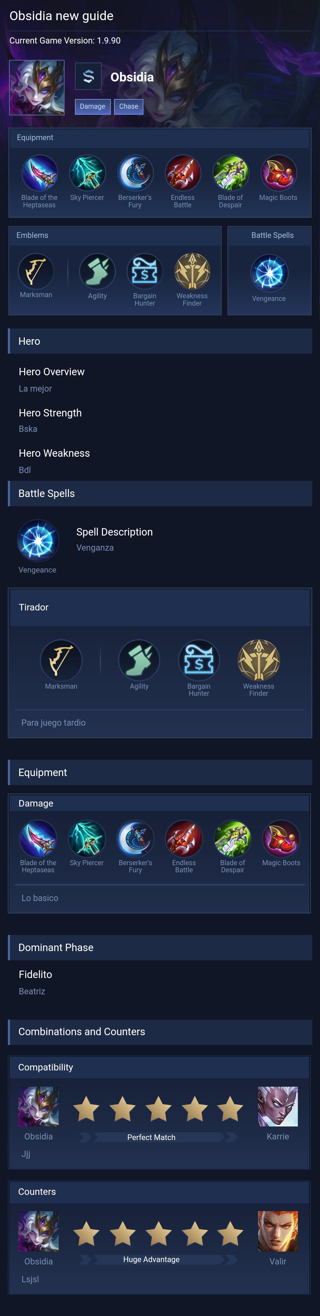 Obsidia new guide