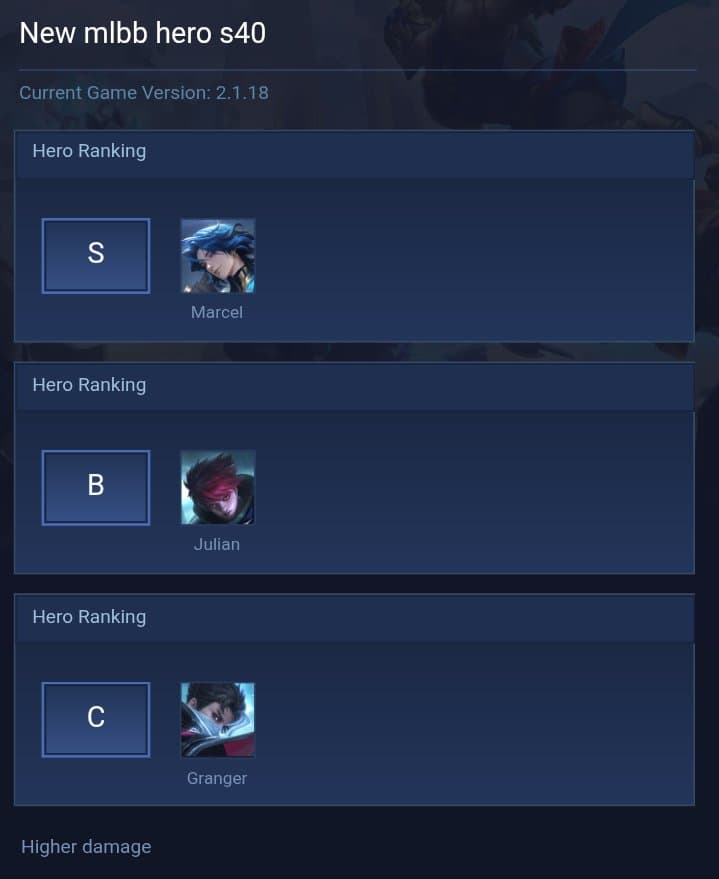 New mlbb hero s40