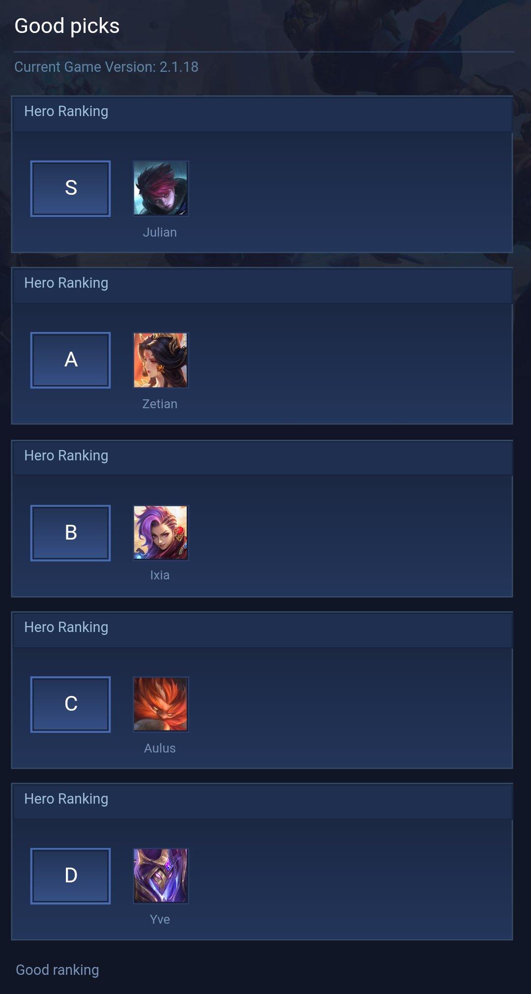 Good picks