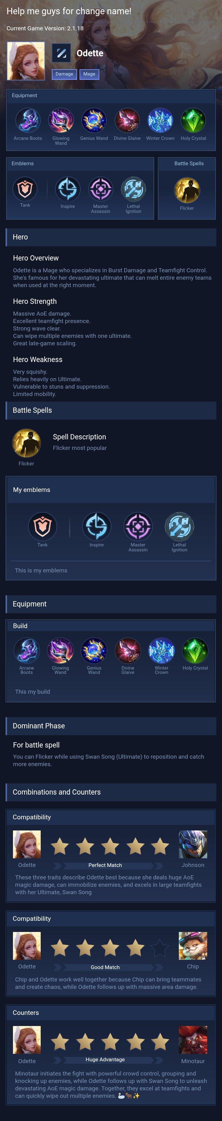 Help me guys for change name!