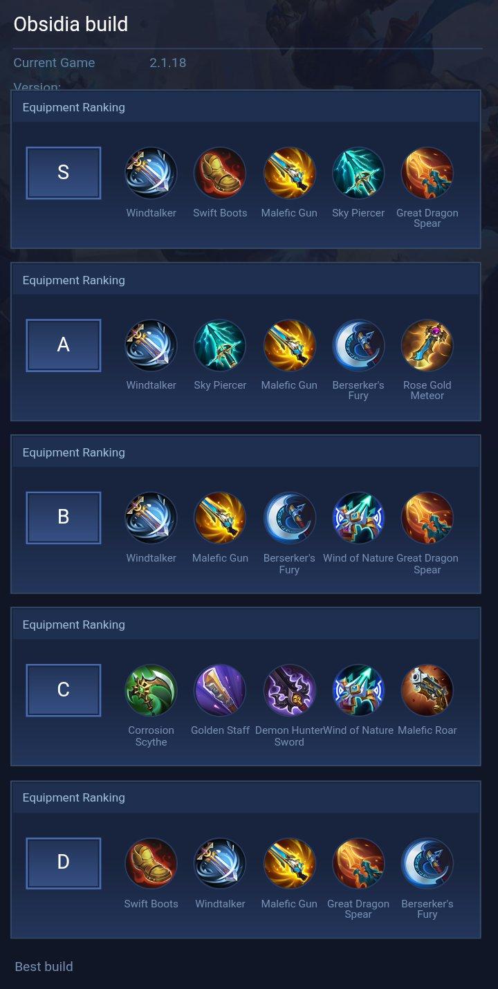 Obsidia build