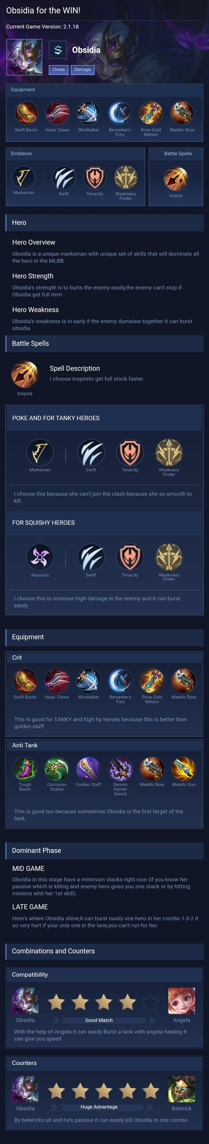 Obsidia for the WIN!