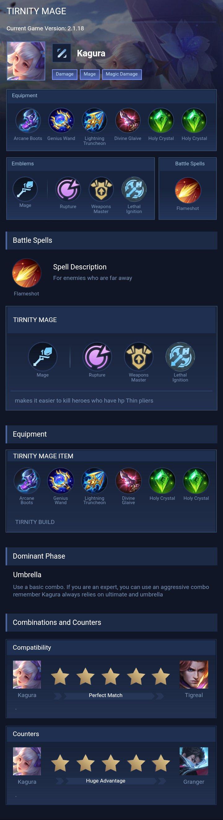 TIRNITY MAGE