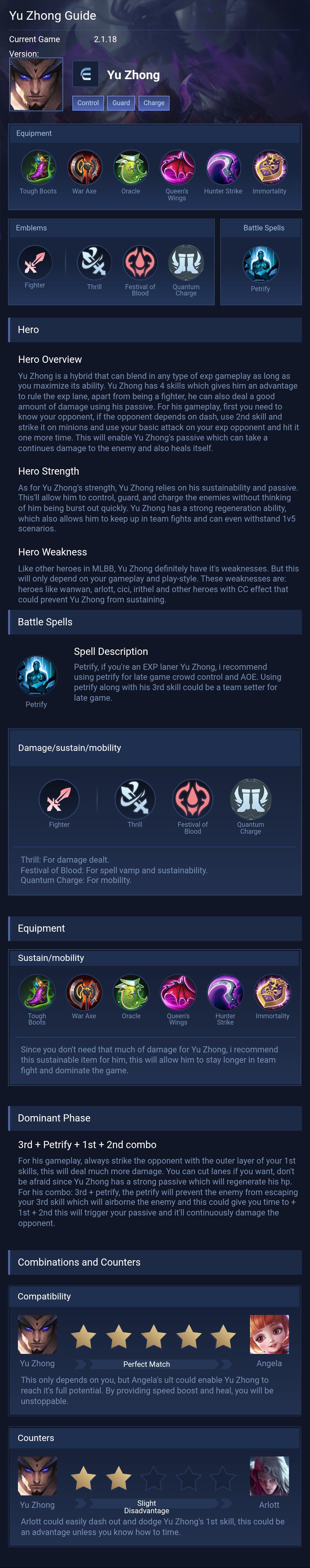 Yu Zhong Guide