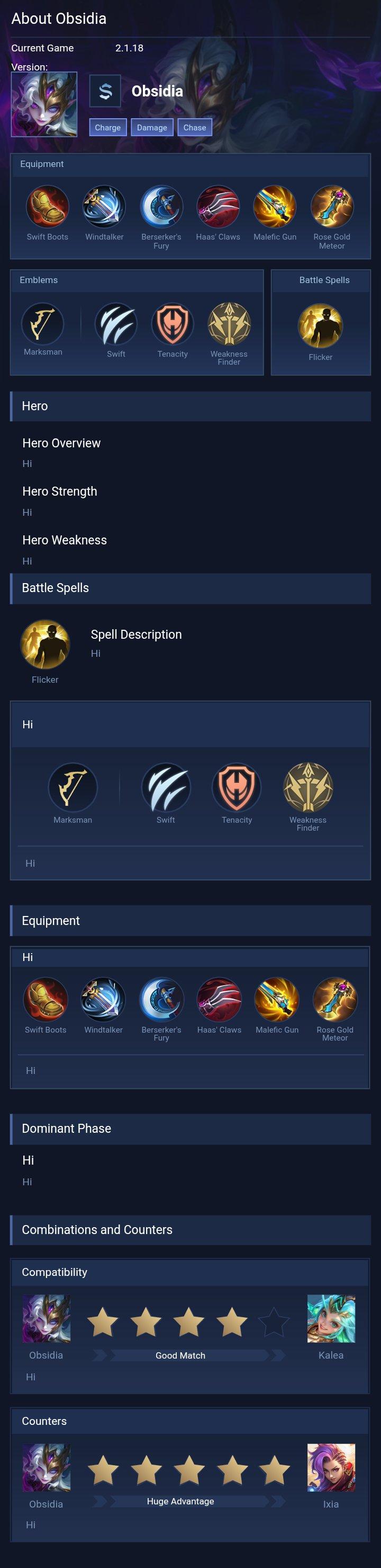 About Obsidia
