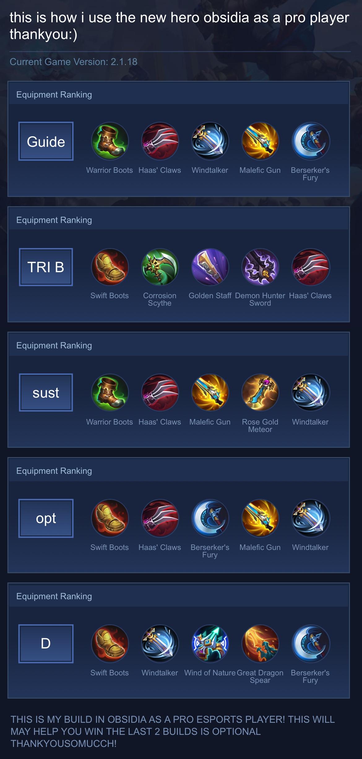 this is how i use the new hero obsidia as a pro player thankyou:)