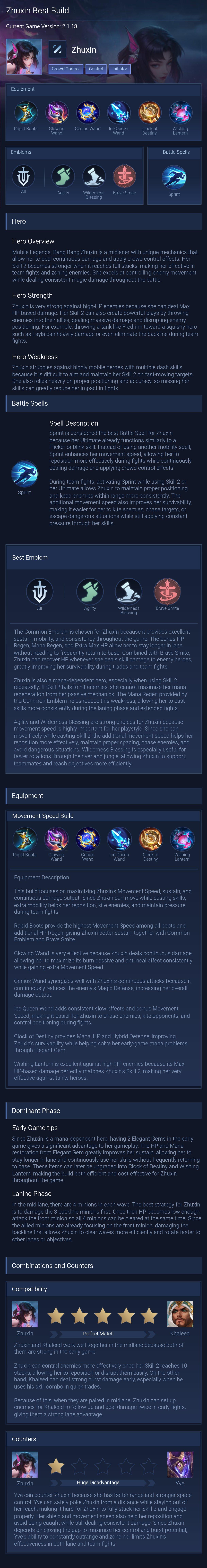 Zhuxin Best Build