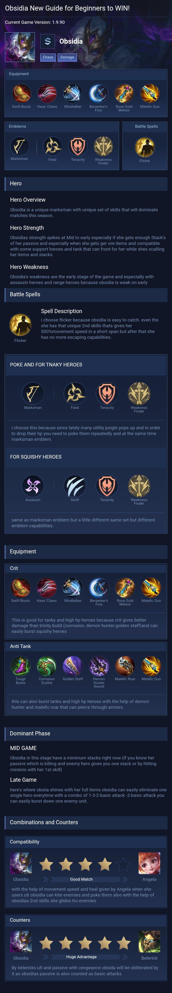 Obsidia New Guide for Beginners to WIN!