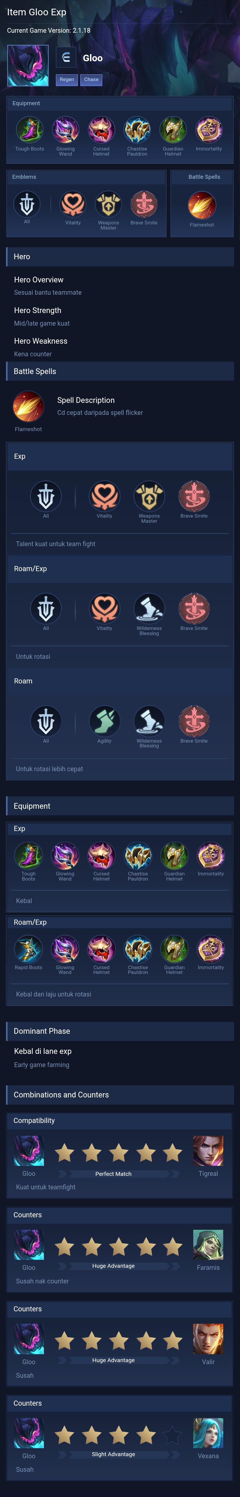Item Gloo Exp