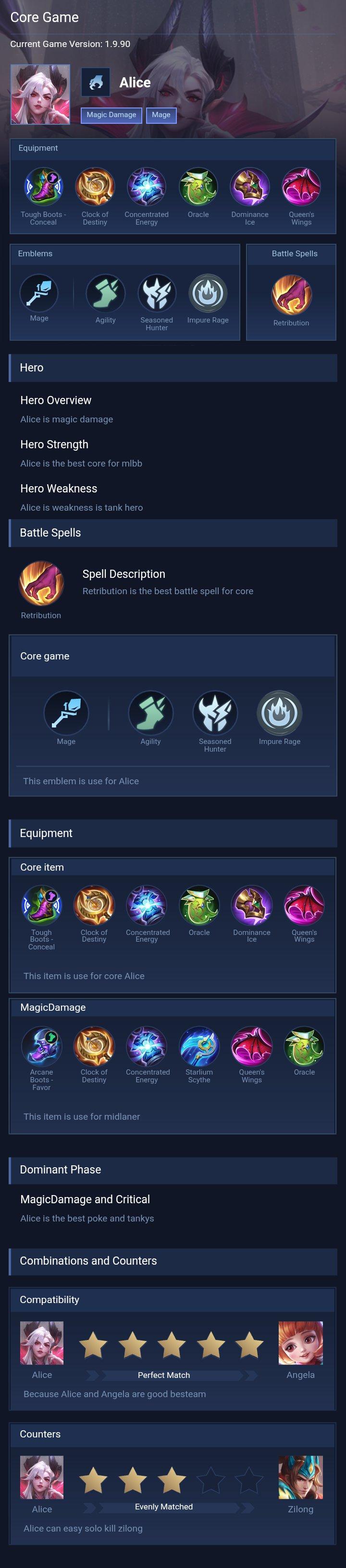 Core Game