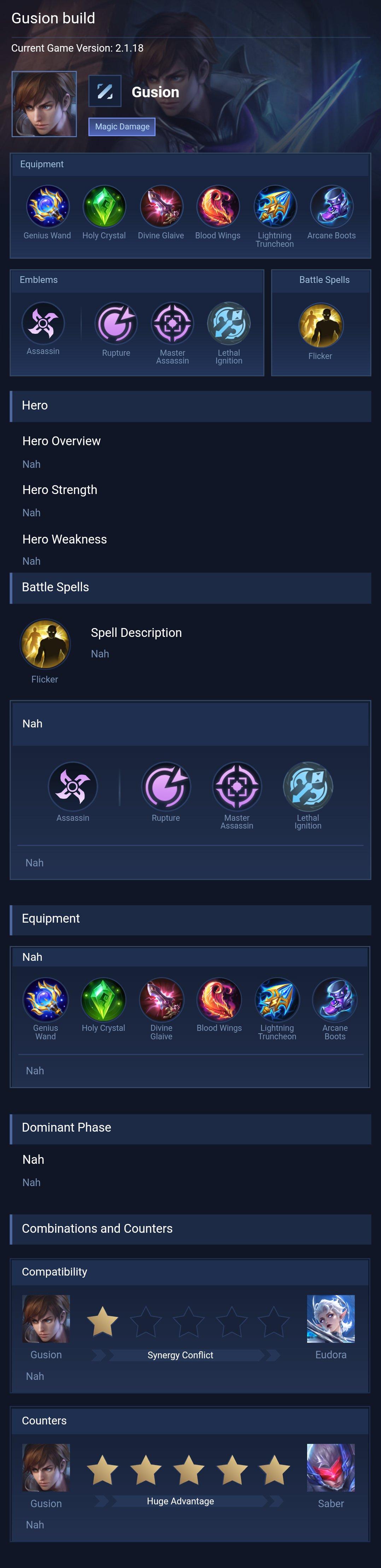 Gusion build